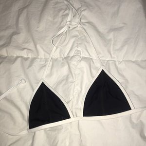 Black bathing suit top